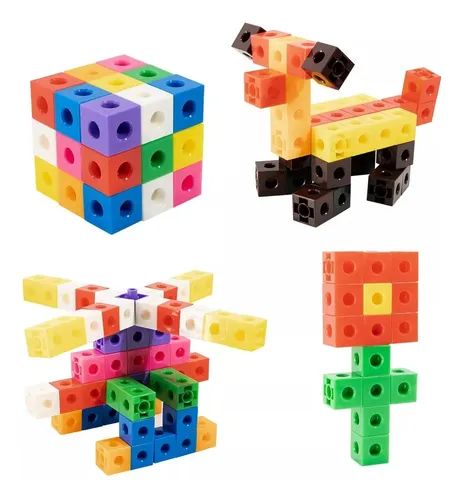 Set 100 Cubos Encaje Unifix Para Matemáticas - Método Sing
