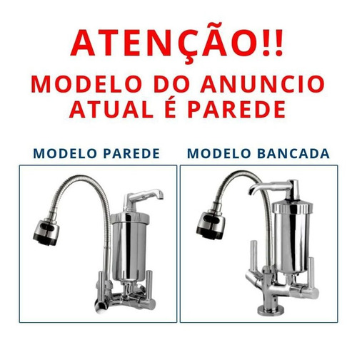Torneira Gourmet Com Filtro Parade Gpa Mecanismo De Bucha