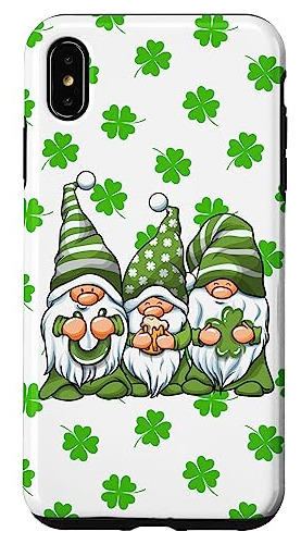 Funda Para iPhone XS Max Three Gnome Plaid Plastico-02