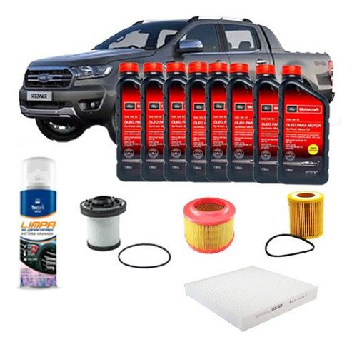 Kit Troca De Oleo Ranger 2.2 2019 2020 Kit6265
