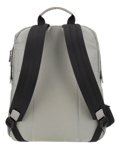 Airpack Portalaptop Mochila Ejecutiva Urban Chic Color Gris Diseño De La Tela Lisa
