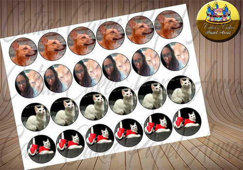 Imagem 6 de 8 de Papel De Arroz Redondo Comestível Personalizado