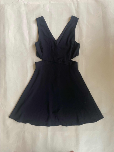 Vestido Corto Negro Zara Talla S Nuevo