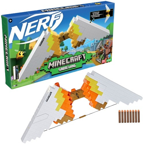 Nerf Arco Minecraft Sabrewing Pistola Motorizado Blaster