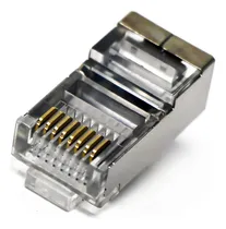 Comprar 100 Fichas Rj45 Utp Cat 6 Ftp Blindado Macho