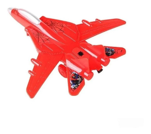 Avião De Plástico Com Fricção Homem Aranha Dy-536 Etitoys