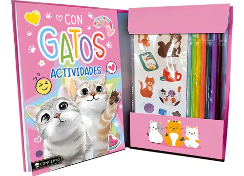 1 2 Pets ¡a Jugar! Con Gatos Editorial Concepto Tapa Dura En Español