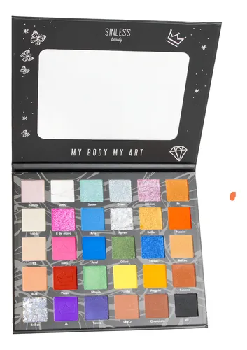 Sombras Kunno Sinless Beauty Paleta Sombras Kunno Color De La Sombra Negro