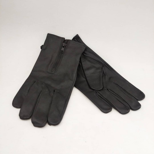 Guantes Cuero Con Cierre / Talla Xl