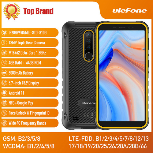 Ulefone Armor X8, 4g+64g, 5.7inch 4g Rugged Phone