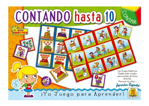 Contando Hasta 10 Bingo Juego De Mesa Didáctico Sumas Implas