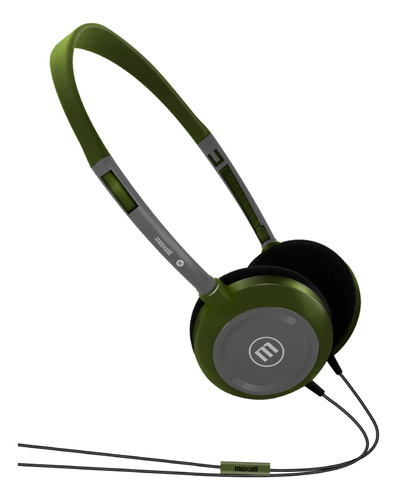 Audifonos Hp-200 Maxell Trss Ultralight Headphones Dynamic Color Verde