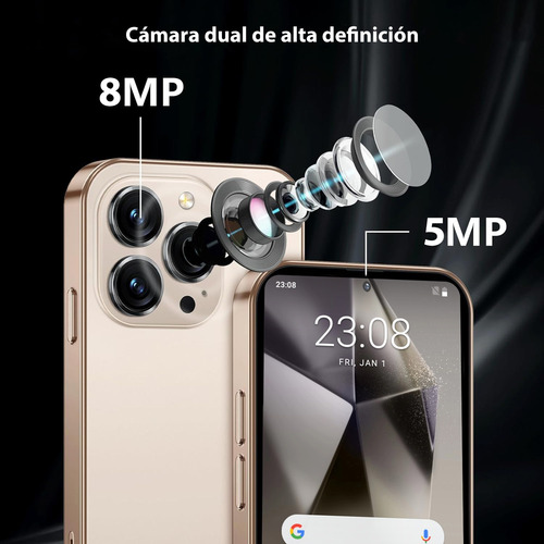 W&o F11 Mini Teléfono Inteligente Hd 3g Doble Sim 4gb Ram 64gb De Almacenamiento Rom Larga Duración Con Sistema Operativo Android Cámara 8mp + 5mp