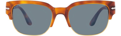 Persol Po3319s Gafas De Sol Cuadradas, Terra Di Azul, 52 Mm