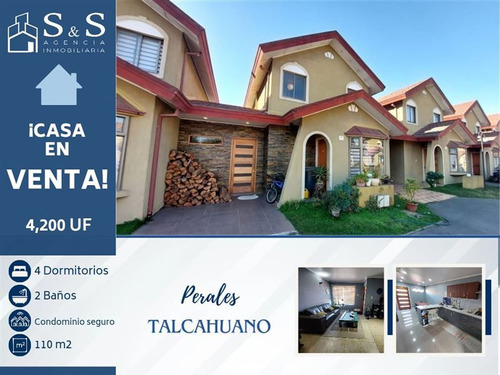 Venta De Casa En Condominio Cipreses, Perales, Talcahuano