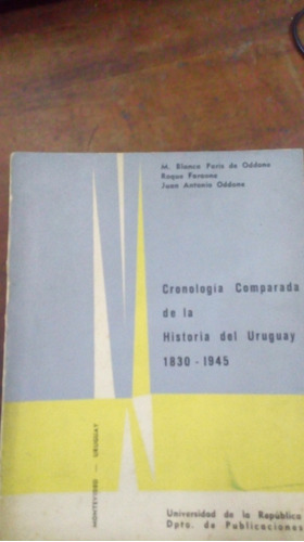 Libro  Cronología Comparada De La Historia De Uruguay