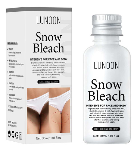 Crema Snow Bleach Para Aclarar La Piel, 50 G