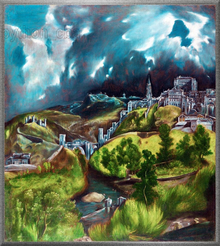 Cuadro Vista De Toledo De El Greco - 1600