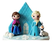 Comprar Adorno Torta Frozen Set Porcelana Fría Elsa,ana Y Olaf