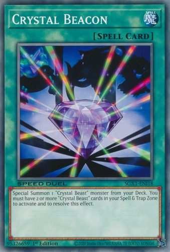 Crystal Beacon (sgx1-enn118) Yu-gi-oh!