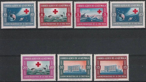 Guatemala 1960 - Cruz Roja - Serie Completa Mint