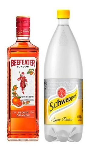 Beefeater Blood Orange 700ml + Tonica Schweppes 1.5lt