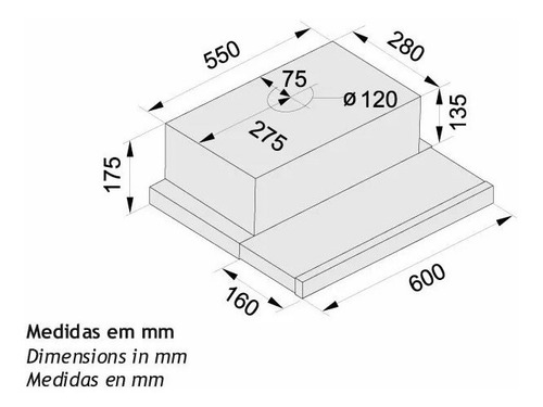 Imagem 4 de 6 de Depurador Fischer Slim De Embutir 60 Cm Novo - 220v