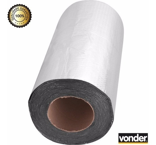 Imagem 1 de 3 de Fita Adesiva Impermeável 30 Cm X 10 M Vonder Telhado/calha