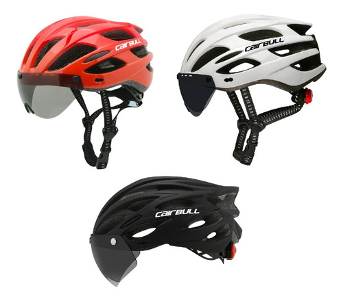 Casco Bicicleta Mtb Ruta Con Gafas Cairbull Cb-10 Talla M/l