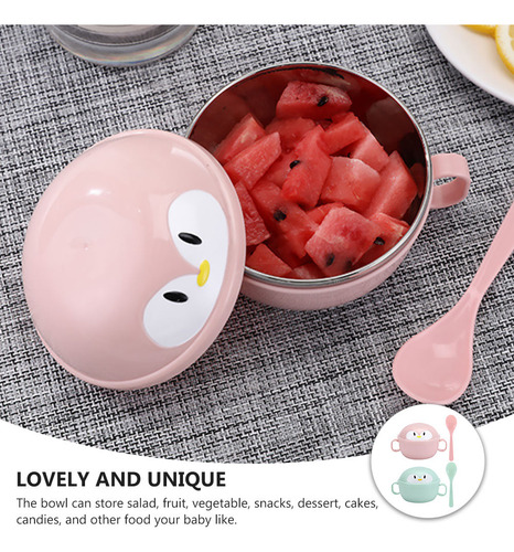2 Juegos De Cuencos De Comida Para Bebés Con Cucharas, Cuenc
