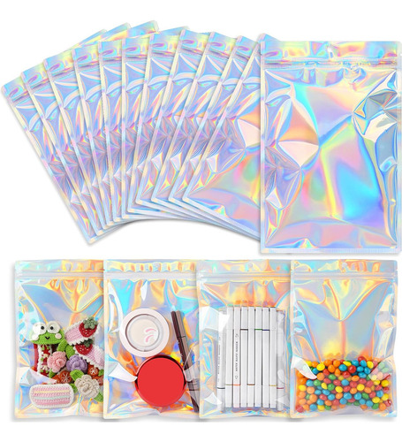 Bolsas Holográficas Cierre Resellables Ecologicas 400pcs Color Deslumbrante Deslumbrar
