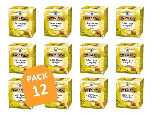 Twinings Pack De 12 Infusiones Limón - Jengibre / Qtq