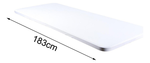Cubierta De Mesa Ajustable Con Tapa Blanco 183x76x76cm