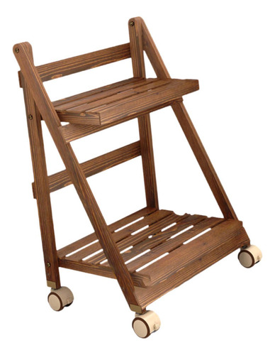 Stand Rack Batter Soporter De Plantador Plegable 2 Nivel