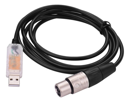 Cable Convertidor Rs485 Dmx512 Usb A Interfaz Hembra Xlr De