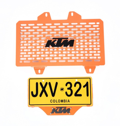 Protector Radiador Ktm 200-390 Lujos Porta Placa Ktm 200-390