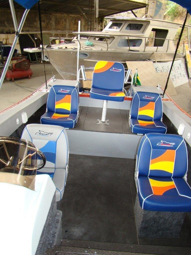 Lancha De Alumínio Malloy Modelo Fast 650 P/ Água Doce