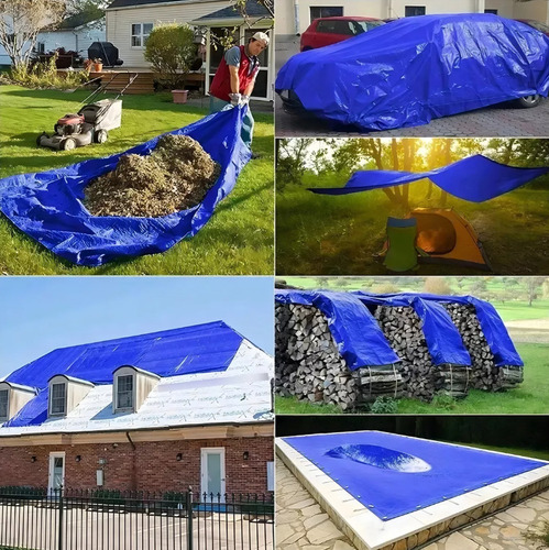 Lona Multiusos Lona Impermeable Para Auto Carpa 4x4 Metros