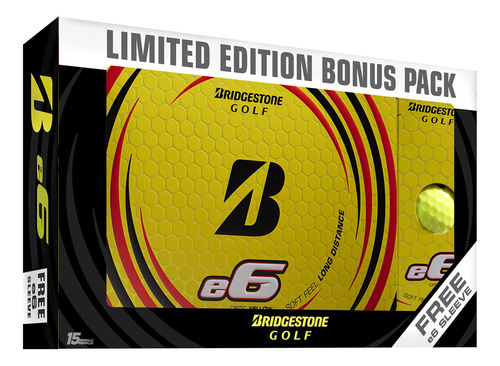 Bridgestone Golf Pelota Manga Amarilla Libre 2021 E6