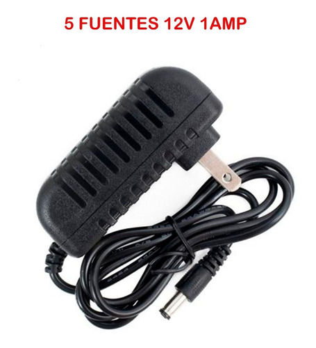 Fuente De Voltaje 12v - 1 A Para Camaras Hikvision Dahua X 5 (Reacondicionado)