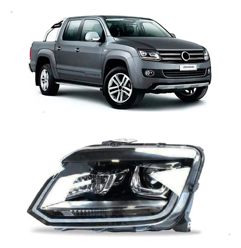Farol Amarok Com Motor E Led 2017 18 19 20 21 22 23 2024
