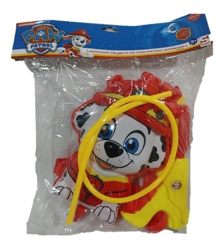 Paw Patrol Marshall Mochila Con Pistola Lanzadora De Agua