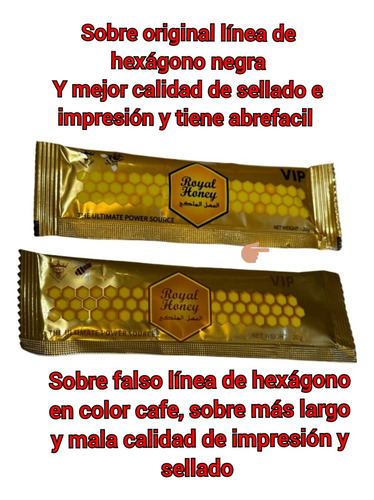 Miel Real Vip 12 Sbs De 20g Sabor Dulce