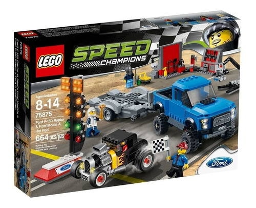 Bloques Encastre Lego Ford F-150 Raptor Speed Champions 664p