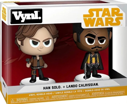Funko Pop Vynl ! Han Solo & Lando Star Wars 15 Cm.