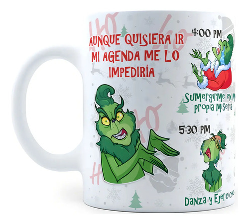 Taza Agenda Grinch Color Blanco