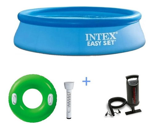 Pileta Lona Intex  244x76 M + Inflador + Accesorios Mm