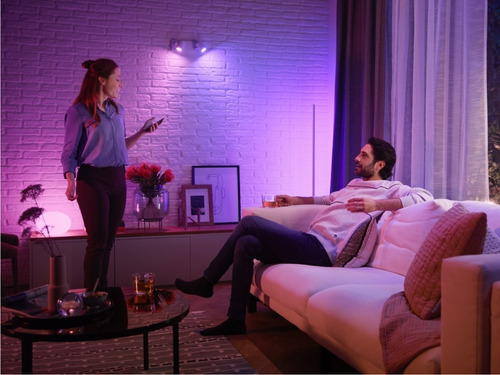 Imagen 9 de 9 de Ampolleta Led Inteligente Philips Hue Gu10 4.3w 350lm Rgb