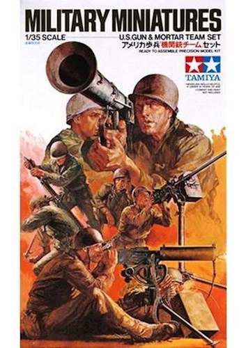 Tamiya 1/35 U.s. Gun & Mortar Team Model Kit