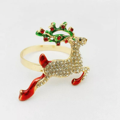 Anillos De Protección Para Servilletas Navideñas, 8 Unidades